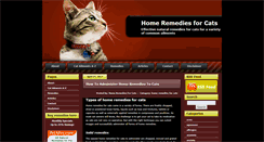 Desktop Screenshot of homeremediesforcats.com